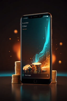Smartphone avec l’application casino